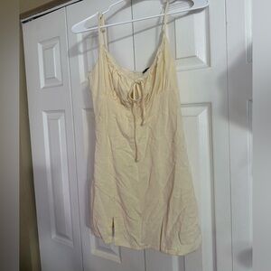 Pastel yellow Spaghetti Strap Dress